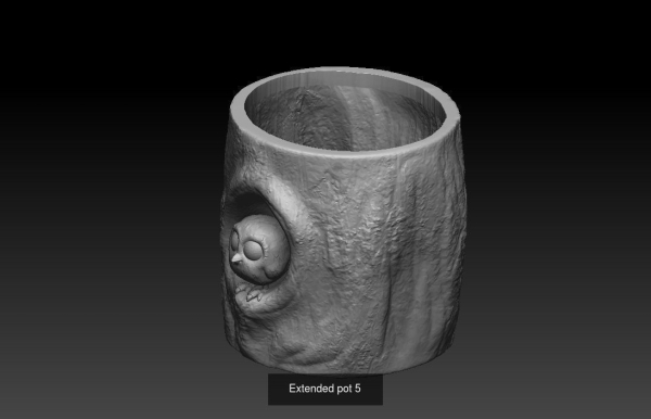 Collection 3d printing pots with custom design