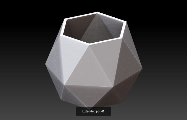 Collection 3d printing pots with custom design
