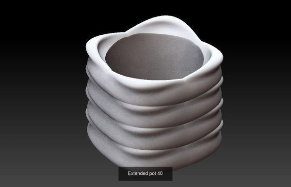 Collection 3d printing pots with custom design
