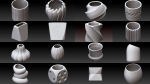 Collection 3d printing pots with custom design