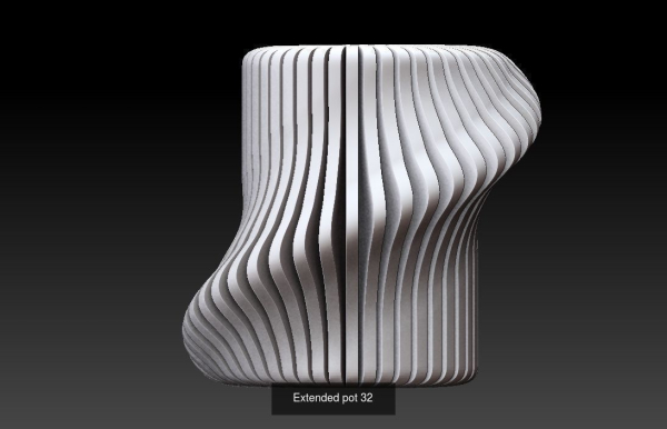 Collection 3d printing pots with custom design