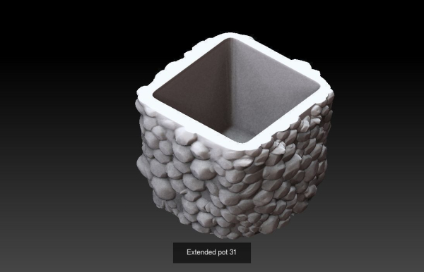 Collection 3d printing pots with custom design