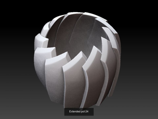 Collection 3d printing pots with custom design