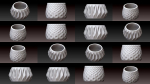 Collection 3d printing pots with custom design