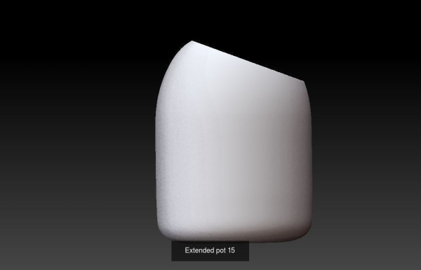 Collection 3d printing pots with custom design