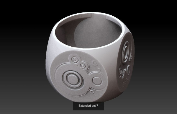 Collection 3d printing pots with custom design
