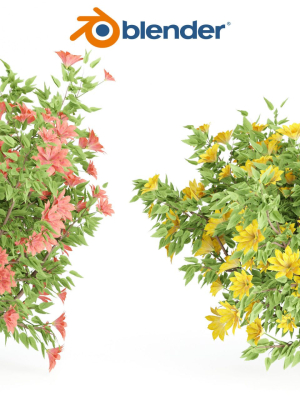 collection flowering bush vol 8-Blender