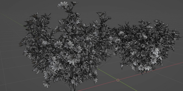 collection flowering bush vol 8-Blender