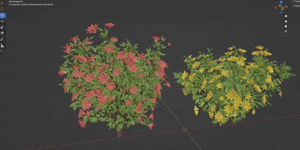 collection flowering bush vol 8-Blender