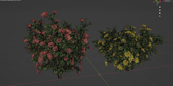 collection flowering bush vol 8-Blender