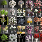 collection of bouquets 33 pieces