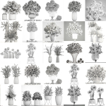 Collection of bouquets 39 pieces