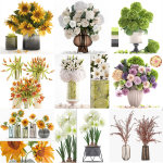 Collection of bouquets 39 pieces