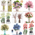 Collection of bouquets 39 pieces