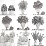 Collection of bouquets 40 pieces