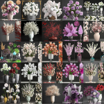 Collection of bouquets 40 pieces