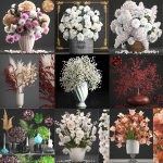 Collection of bouquets 40 pieces