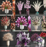 Collection of bouquets 40 pieces