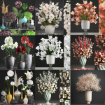 Collection of bouquets 40 pieces