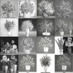 Collection of bouquets 40 pieces
