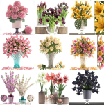 Collection of bouquets 40 pieces