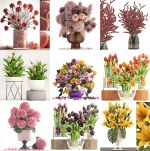 Collection of bouquets 40 pieces