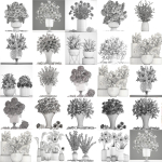 Collection of bouquets 40 pieces