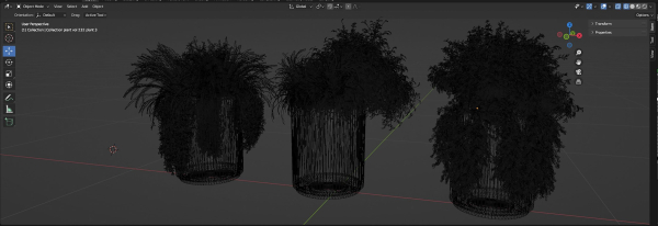 Collection plant vol 232 - blender model