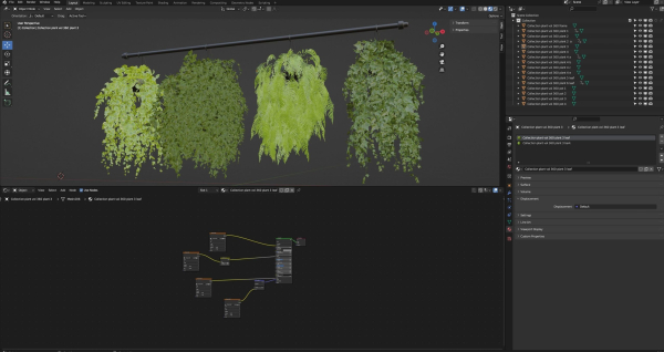 Collection plant vol 360  - blender model