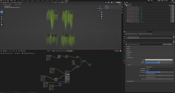 Collection plant vol 461 - blender model