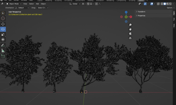 Collection plant vol 536 - blender model