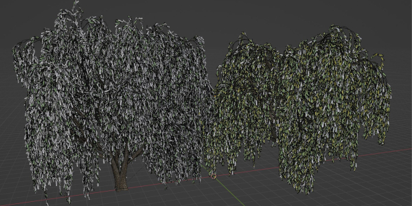 collection willow trees vol12-Blender