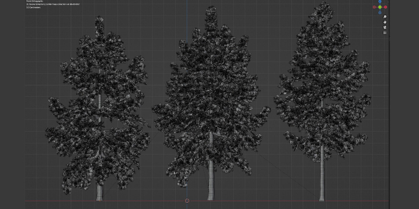 conifer trees collection vol 86-Blender