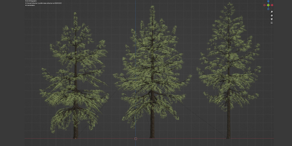 conifer trees collection vol 86-Blender