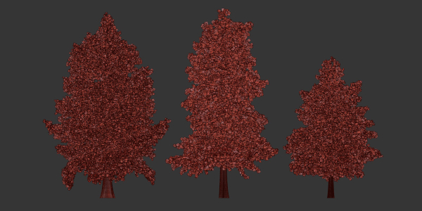 Conifer trees vol 78-Blender