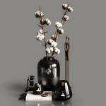 Cotton and candles