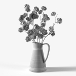Cotton in a jug