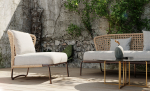 Courtyard scene Outdoor plant sofa