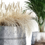 Cowden two metal planters
