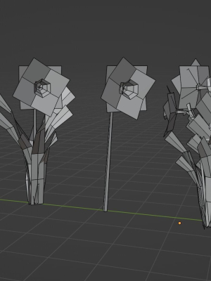 daffodil-spring-flower-3d-model-low-poly-obj-fbx-blend-dae
