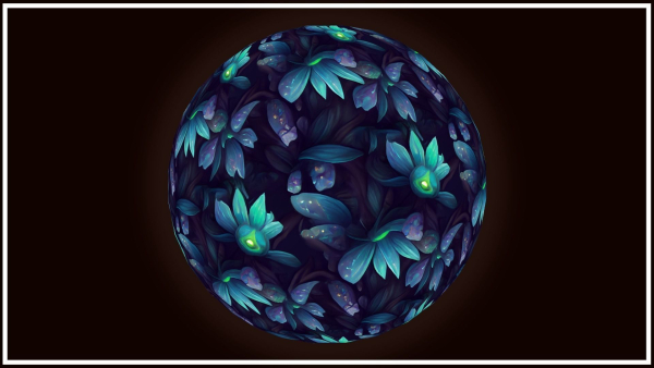 Dark Forest Flowers -- 20 TEXTURES -- Hand-painted ---PACK 4---