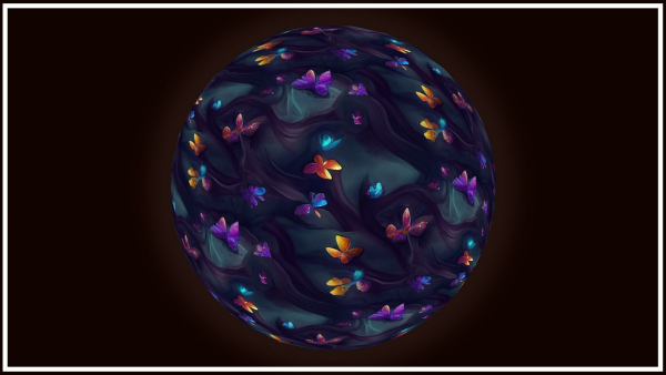 Dark Forest Flowers -- 20 TEXTURES -- Hand-painted ---PACK 4---