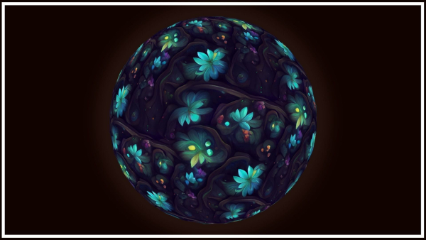 Dark Forest Flowers -- 20 TEXTURES -- Hand-painted ---PACK 4---