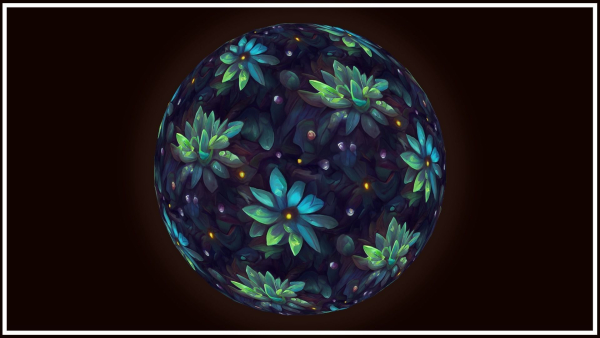 Dark Forest Flowers -- 20 TEXTURES -- Hand-painted ---PACK 4---