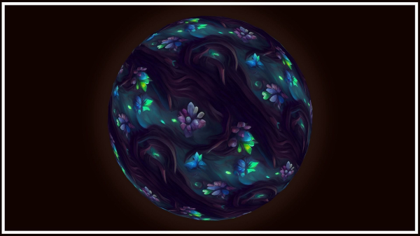Dark Forest Flowers -- 20 TEXTURES -- Hand-painted ---PACK 4---