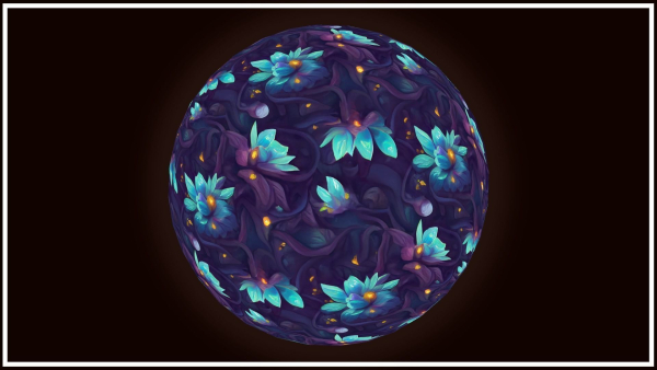 Dark Forest Flowers -- 20 TEXTURES -- Hand-painted ---PACK 4---
