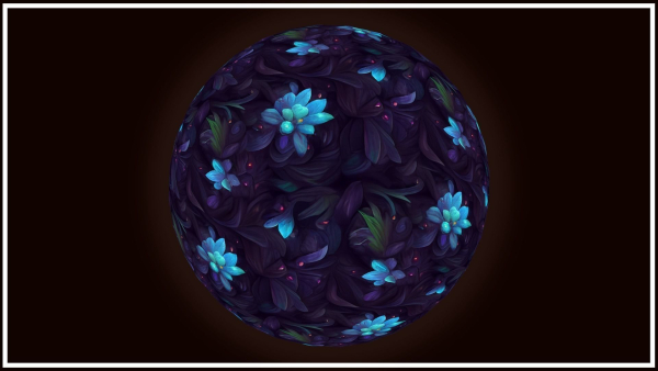 Dark Forest Flowers -- 20 TEXTURES -- Hand-painted ---PACK 4---