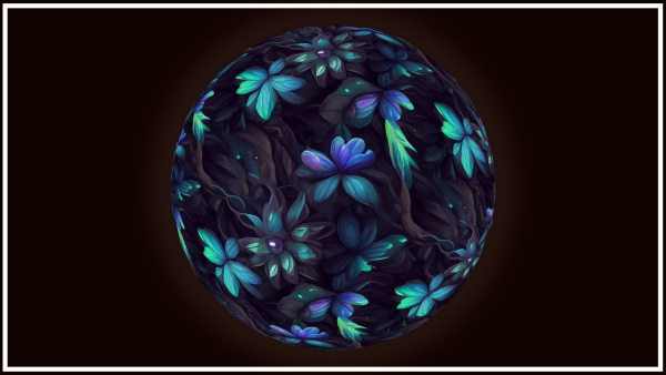 Dark Forest Flowers -- 20 TEXTURES -- Hand-painted ---PACK 4---