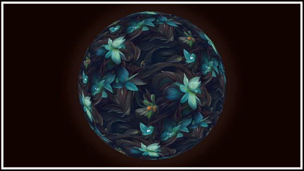 Dark Forest Flowers -- 20 TEXTURES -- Hand-painted ---PACK 4---
