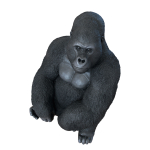 Deco Figurine Monkey Gorilla Side XL